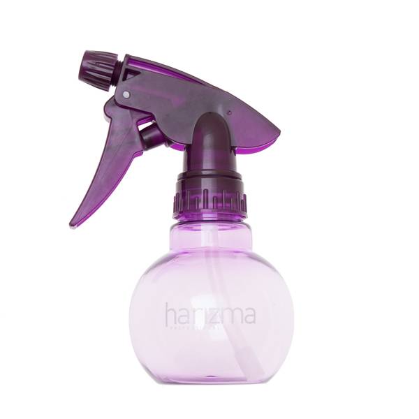 Harizma Распылитель для волос парикмахерский пластиковый (пульверизатор для воды) шар фиолетовый 150 мл