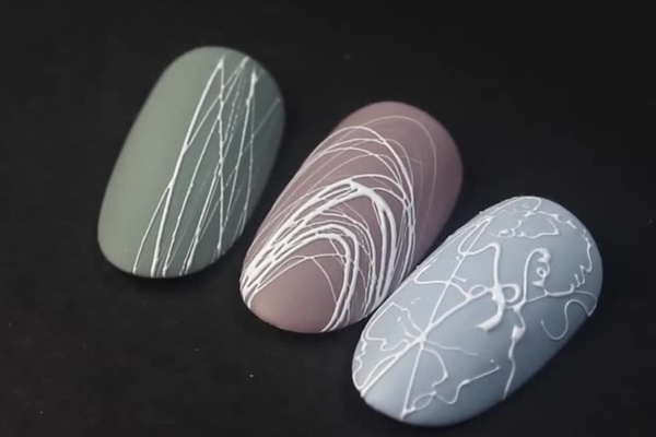 IRISK Паутинка Гель-краска для дизайна ногтей, белый 4мл