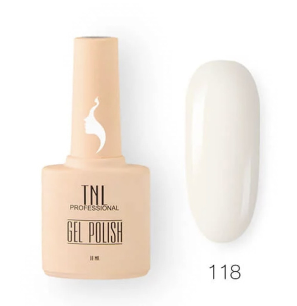 TNL Гель-лак для ногтей 8 Чувств №118 (взбитое молоко) 10мл