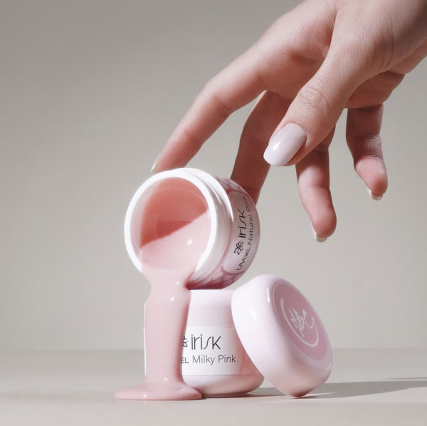 IRISK Гель для наращивания ногтей однофазный камуфлирующий ABC Natural Pink (розовый) 50мл