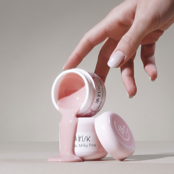 IRISK Гель для наращивания ногтей однофазный камуфлирующий ABC Classic Cover Pink (розовый) 15мл
