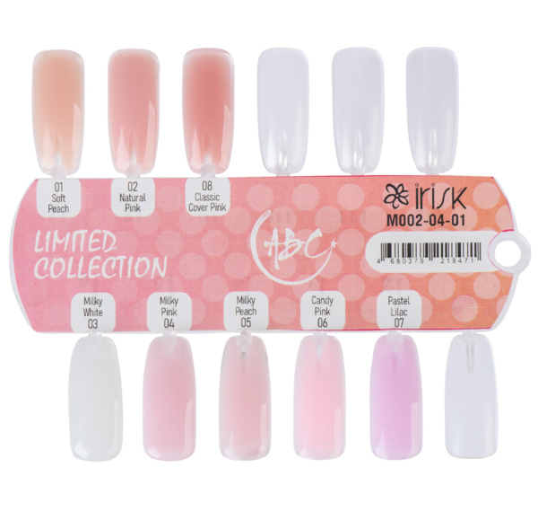 IRISK Гель для наращивания ногтей однофазный камуфлирующий ABC Soft Peach (розовый) 15мл