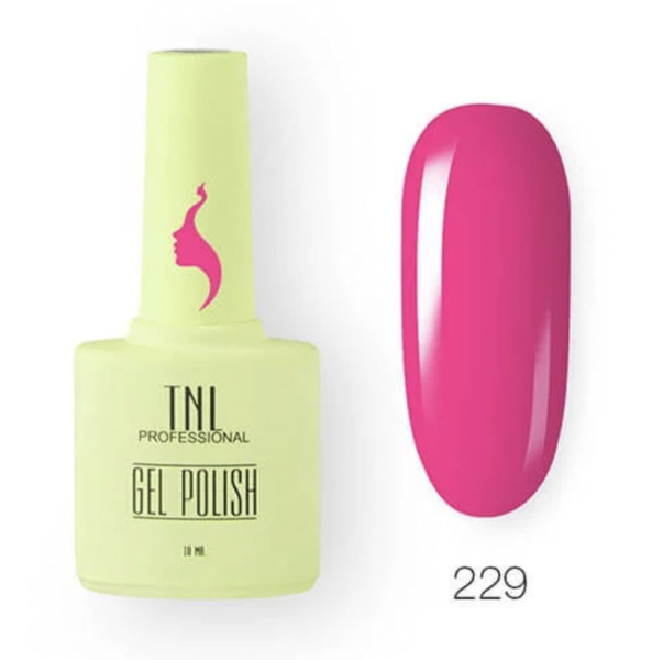 TNL Гель-лак для ногтей 8 Чувств №229 (розовая камелия) 10мл