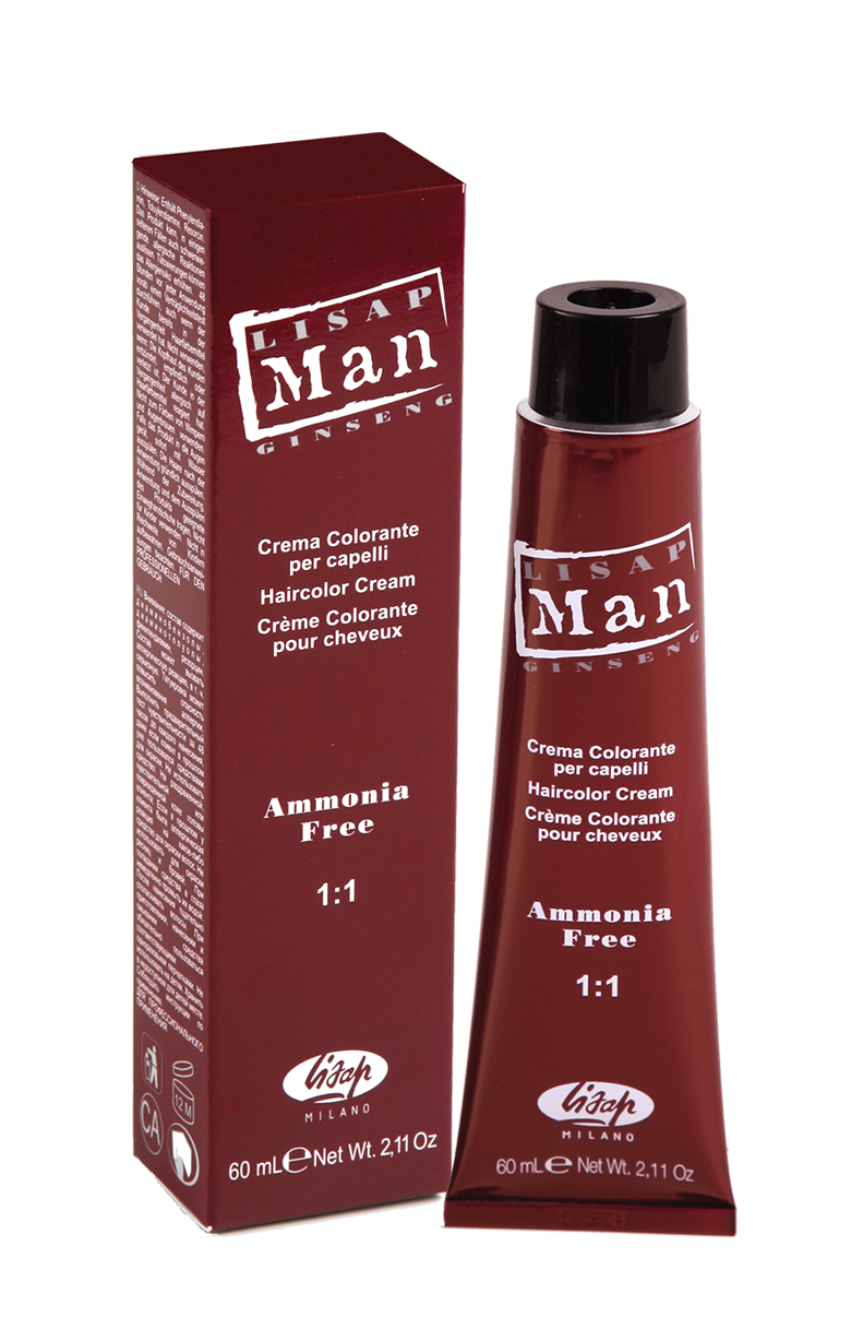 Lisap Milano Man color крем-краска для волос 6 темный блондин 60мл