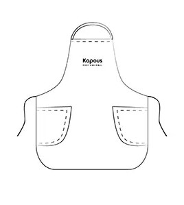 Передник Kapous лаковый красный