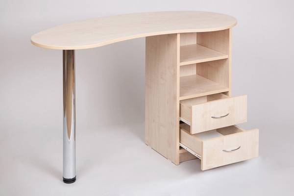 Стол маникюрный Катрин, цвет беленый дуб