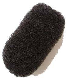 Валик для волос сетка+гребень коричневый d 12 см