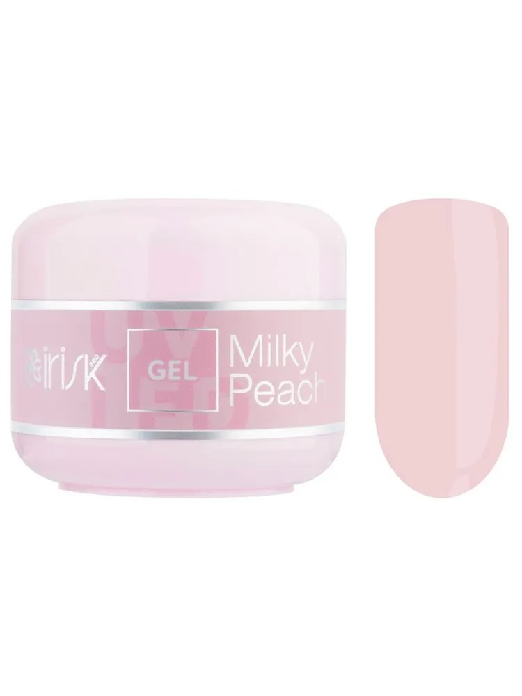 IRISK Гель для наращивания ногтей однофазный камуфлирующий ABC Limited collection 05 Milky Peach (молочный персик) 15мл