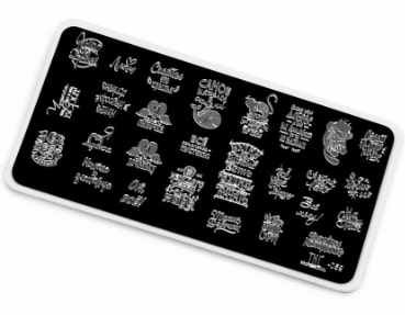 TNL Трафарет для стемпинга металлический  (6*12) Premium №59