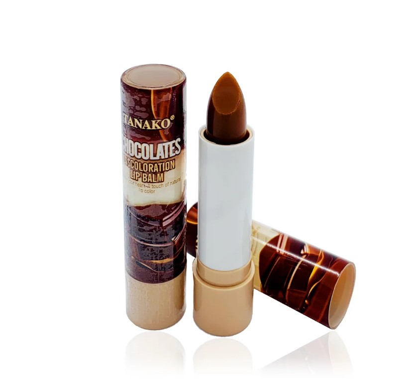 Tanako бальзам для губпроявляющийся с ароматом шоколада Chocolates Discoloration Lip Balm 3,5гр