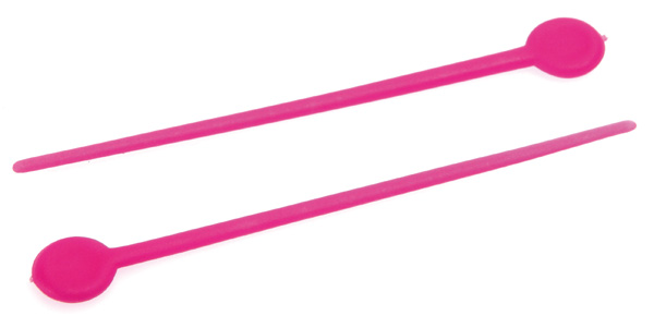 Шпильки для бигудей пластиковые малиновые 36 шт