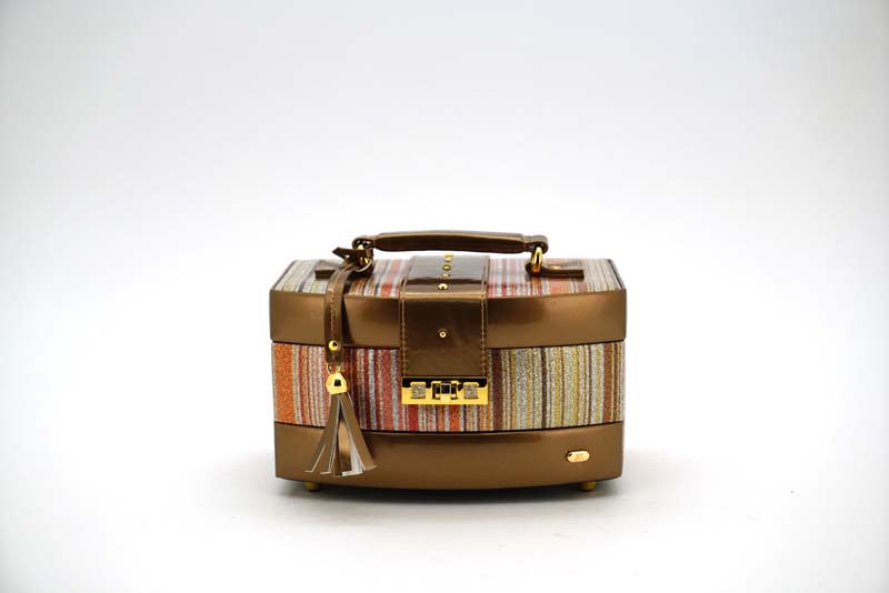 Шкатулка для украшений Jardin D'Ete P6093 (22 х 16 х 12,8 см) бронзово-золотой