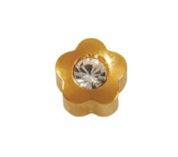 Studex Медицинские серьги для прокола ушей 508-4R (Цветок) покрытие позолота