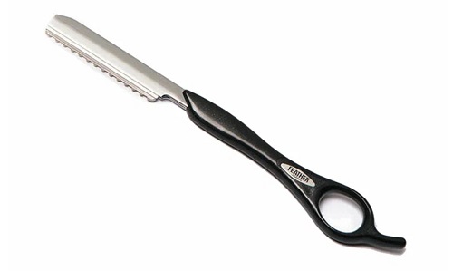 HairWay Бритва безопасная филировочная односторонняя черная