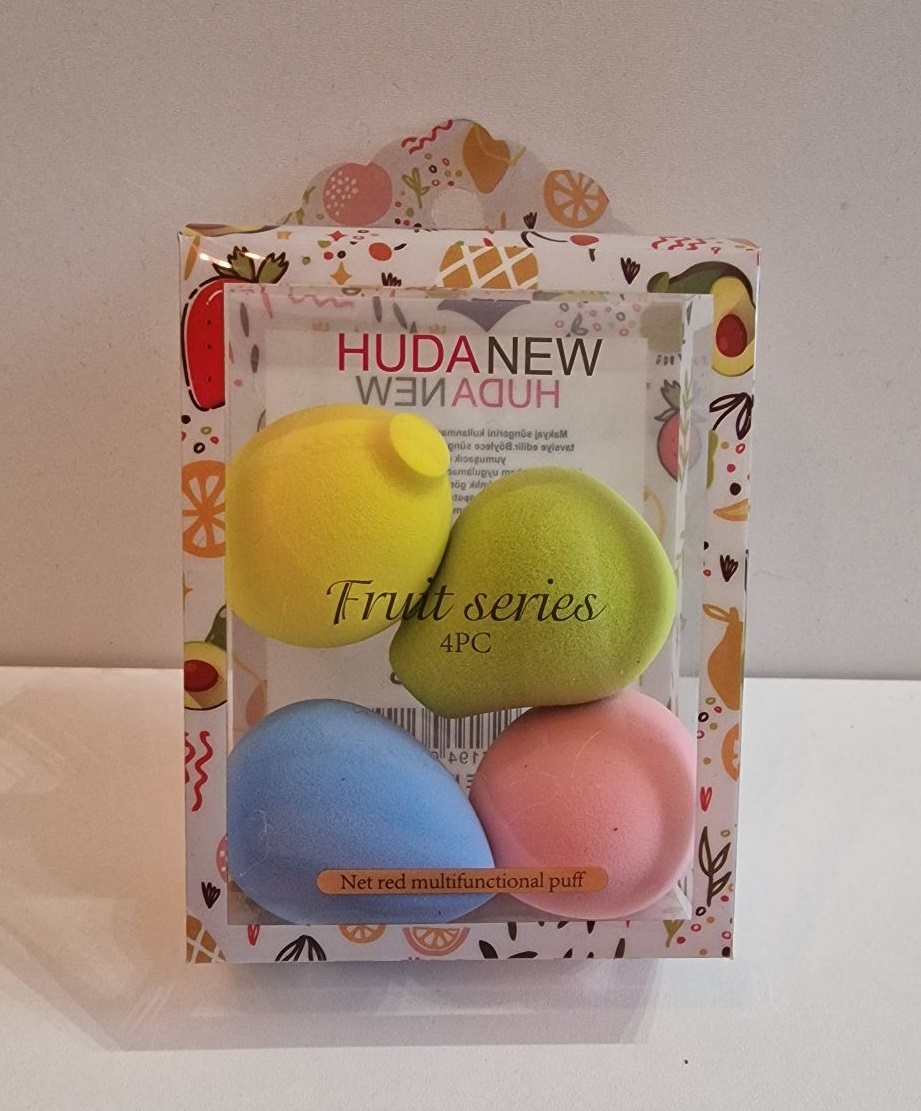 Спонжик для макияжа фрукты Beauty Blender 4шт