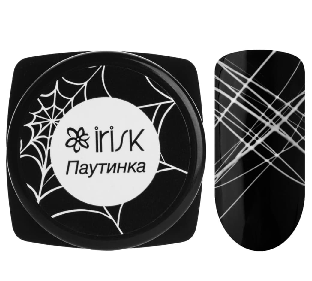IRISK Паутинка Гель-краска для дизайна ногтей, белый 4мл