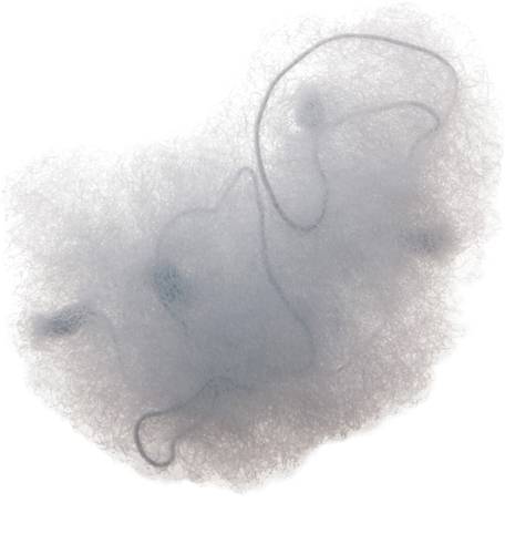 Сеточка-паутинка для пучка 2шт серая