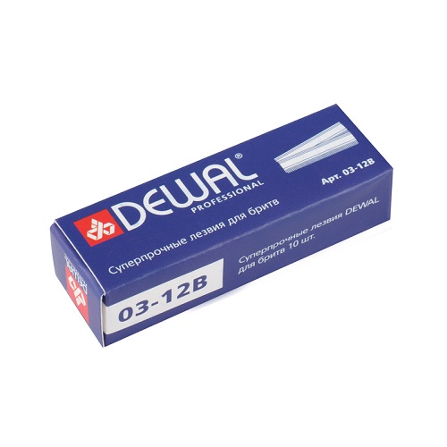 Dewal Лезвия для парикмахерской бритвы, 10 шт