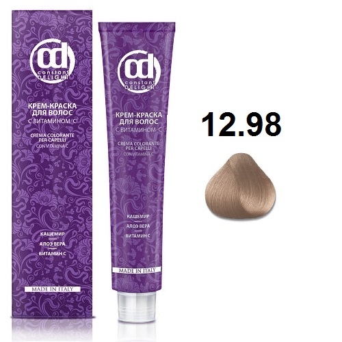 Constant Delight Крем-краска для волос с витамином С 12/98 специальный блондин фиолетово-красный 100мл