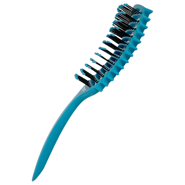 Щетка массажная Nylon 9 рядов голубая