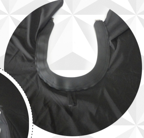 Пеньюар AAS003 с силиконовым воротом, на крючках