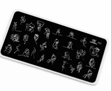 TNL Трафарет для стемпинга металлический  (6*12) Premium №131