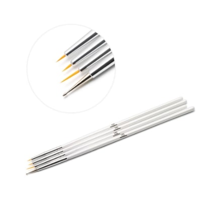 TNL Набор кистей для дизайна ногтей 4 штуки