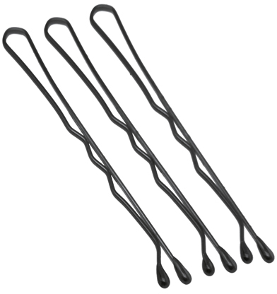 Невидимки волна 50 мм (24 шт) черные