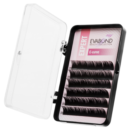 Ресницы на ленте Ø0,10 С-изгиб 08мм 6 линий Evabond