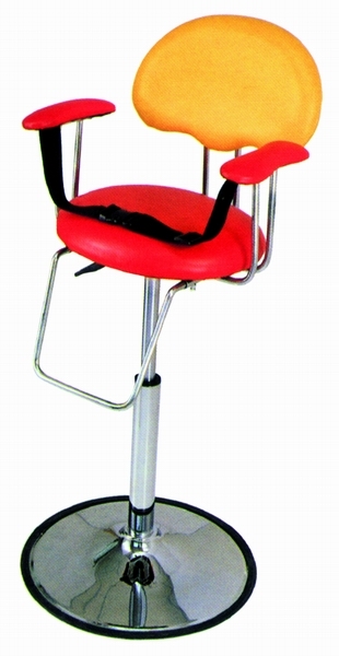Парикмахерское детское кресло ZD-2100, цвет желто-красный
