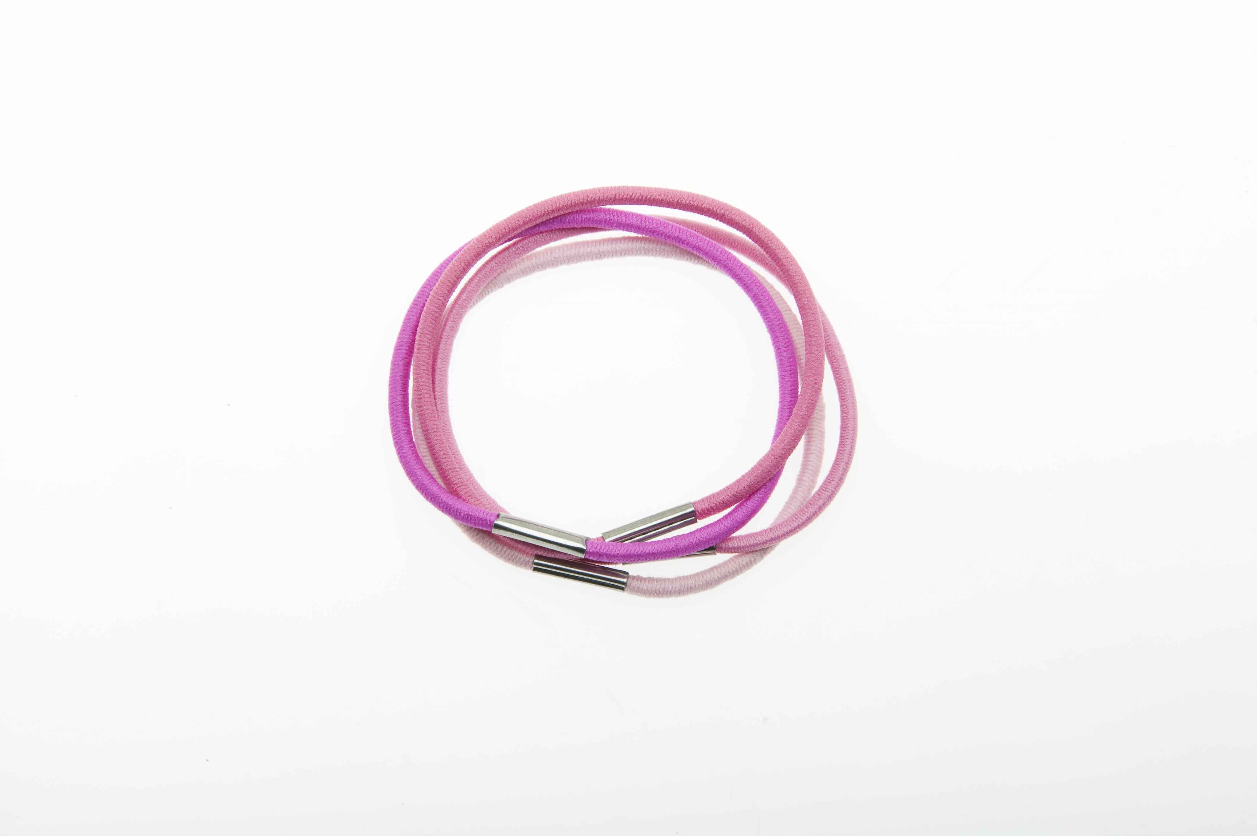 Резинки для волос Dewal Beauty радуга красная, midi (8 шт/уп)