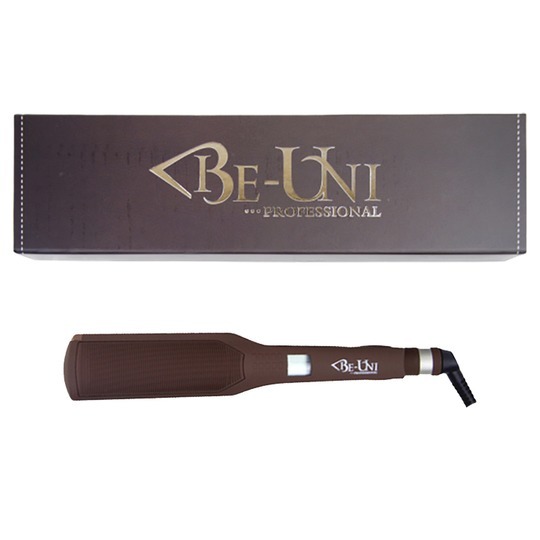 Щипцы Be-Uni V171 Brown титановое зеркальное покрытие, терморегулятор, коричневый