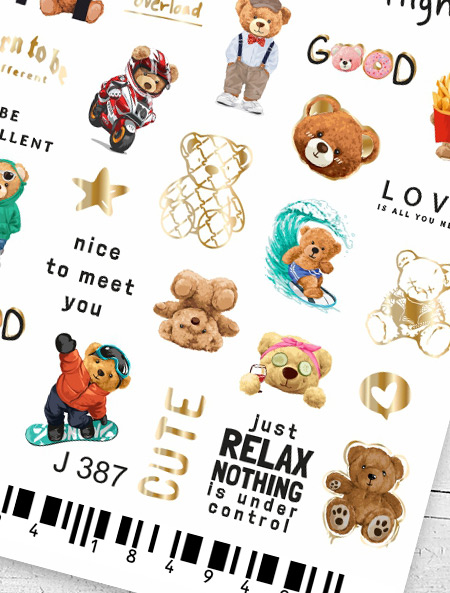 Дизайн ногтей (на водной основе) J 387