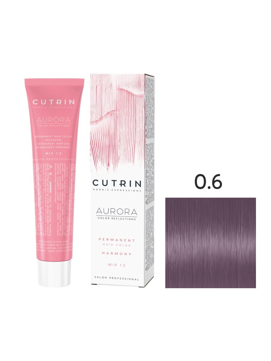 Cutrin Aurora крем-краска для волос 0/6 Лиловый вереск 60мл