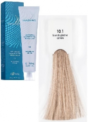 Краситель для волос Kaaral Maraes Nourishing Permanent Hair Color 10/1 очень светлый платиновый/пепельный блондин, 100мл