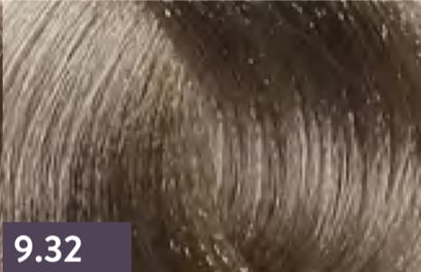 Kaaral Baco Permament Крем-краска для волос 9/32 очень светлый золотисто-фиолетовый блондин 100мл