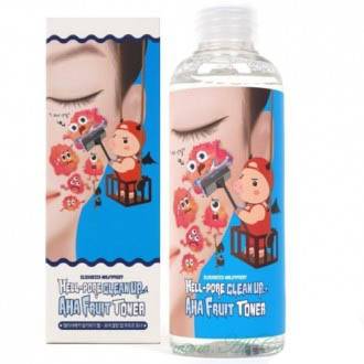 Тонер-пилинг для лица с фруктовыми кислотами Hell-Pore Clean Up Aha Fruit Toner ELIZAVECCA, 200мл