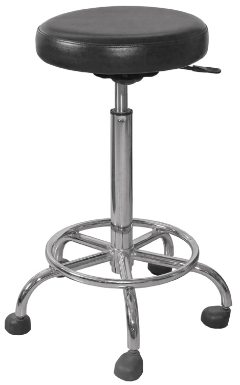 Стул для мастера без спинки с пневматической регулировкой высоты.