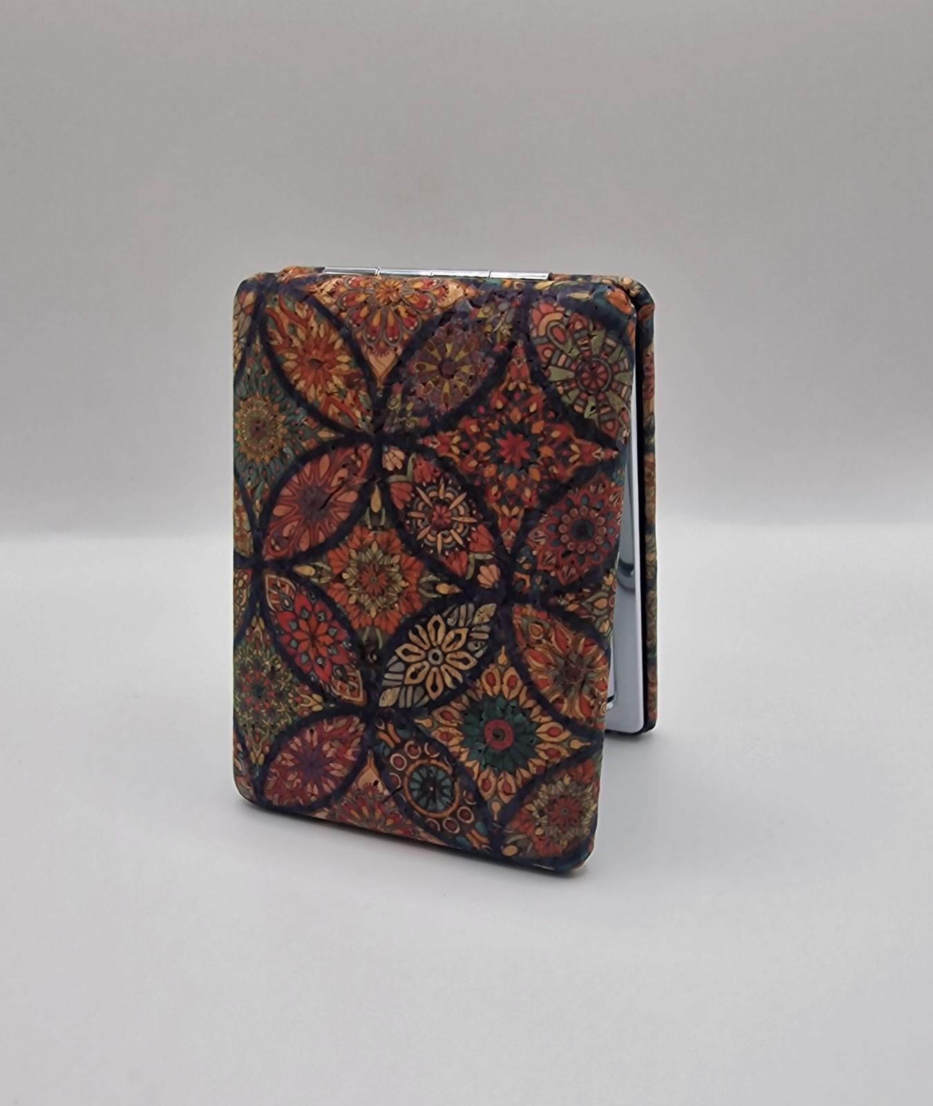 Зеркало карманное двухсторонее прямоугольное (8,5*6см) геометрия-2