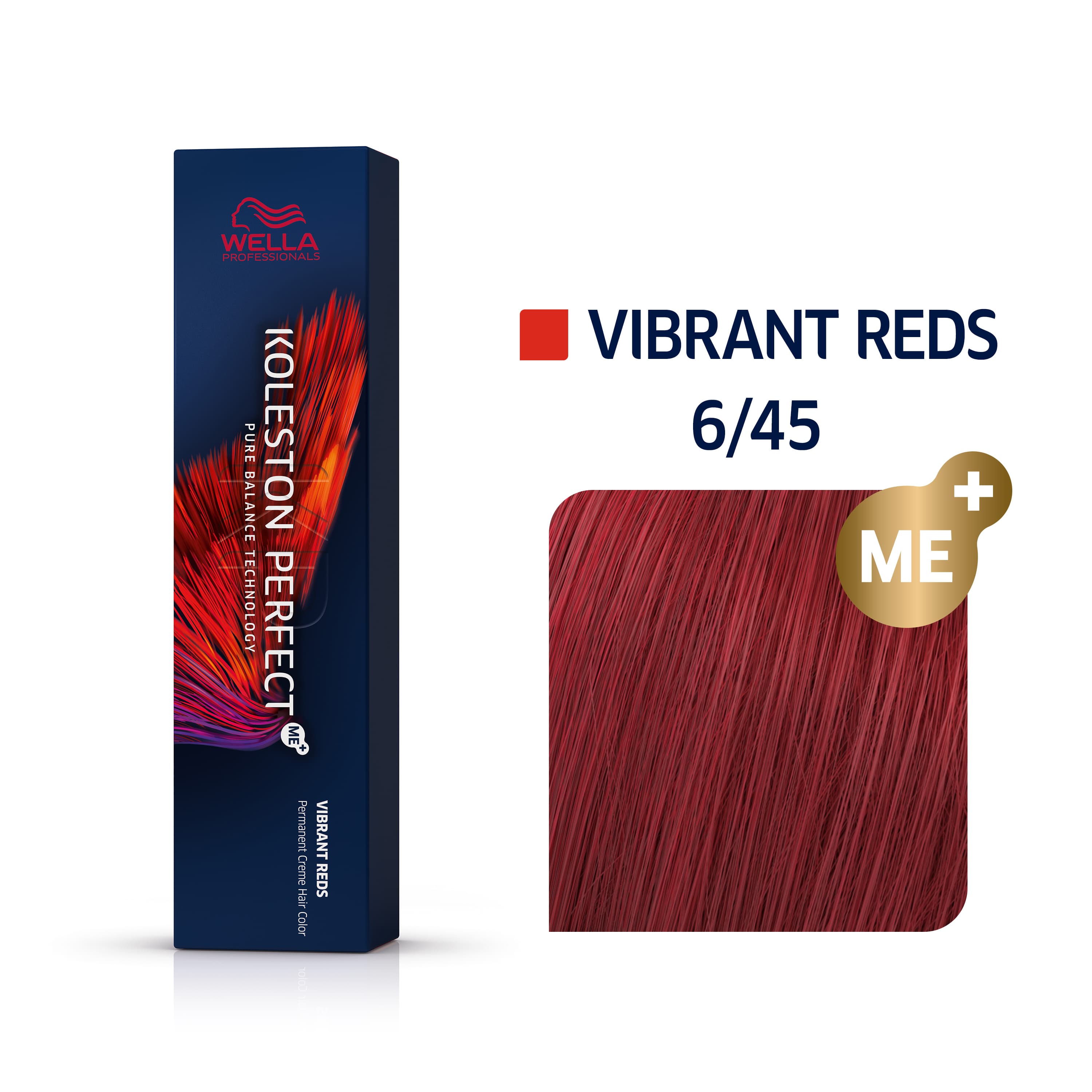 Wella Koleston Perfect ME+ крем-краска для волос 6/45 темно-красный гранат 60мл