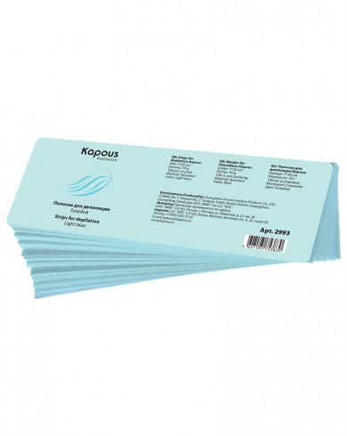 Kapous Бумага для депиляции 7х20см голубой 100 листов