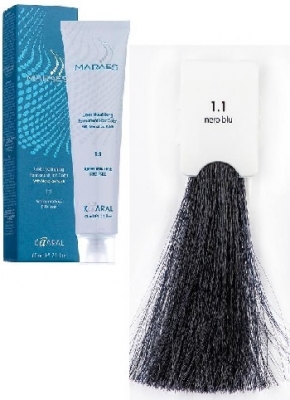 Краситель для волос Kaaral Maraes Nourishing Permanent Hair Color 1/1 сине/черный, 100мл