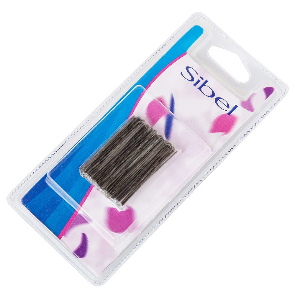 Шпильки прямые 45 мм (50 шт) коричневые