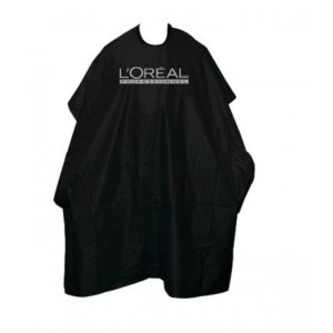 Пеньюар для стрижки Loreal с логотипом черный