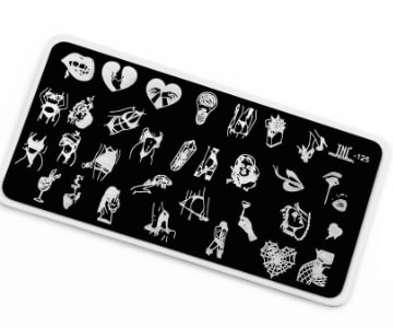 TNL Трафарет для стемпинга металлический  (6*12) Premium №125