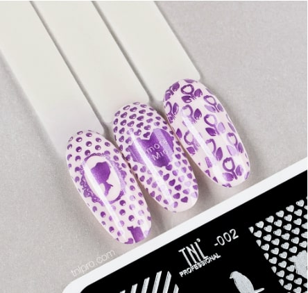 TNL Трафарет для стемпинга металлический  (6*12) Premium №2