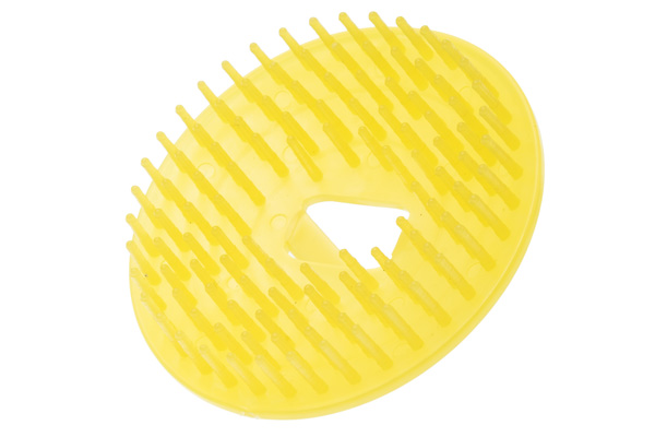 Щетка для мытья головы Harizma пластиковая, желтая