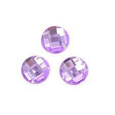 Стразы для ногтей акриловые (пакет) Y&M, светло-фиолетовый