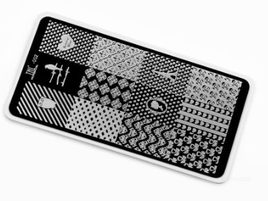 TNL Трафарет для стемпинга металлический  (6*12) Premium №2