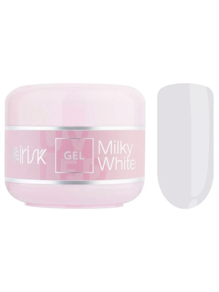 IRISK Гель для наращивания ногтей однофазный камуфлирующий ABC Limited collection 03 Milky White (молочный) 15мл